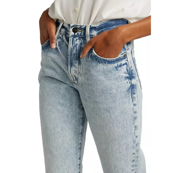 NEW Frame Le Original High Rise Straight Fit Jean Ankle Richlake Women's Size 27 - Picture 9 of 12